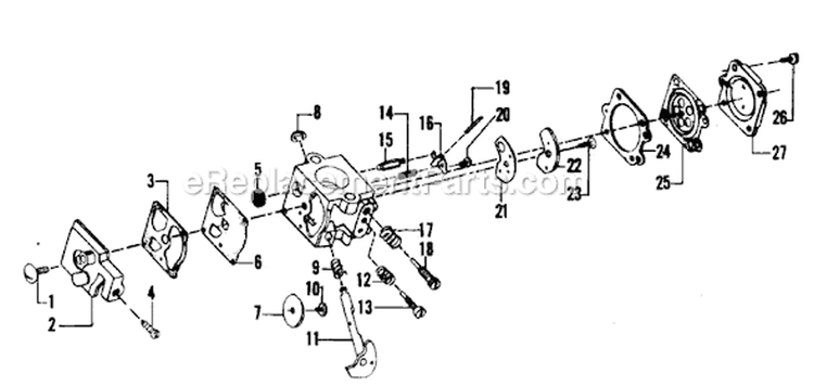 Page A Diagram and Parts List for YP130A  Weed Eater Trimmer